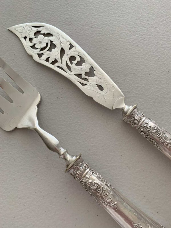 CUBIERTOS DE SERVIR PESCADO, PLATEADOS (SET DE 2) - Imagen 2