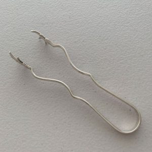 Pinza para hielo recubierta en plata vintage de lujo