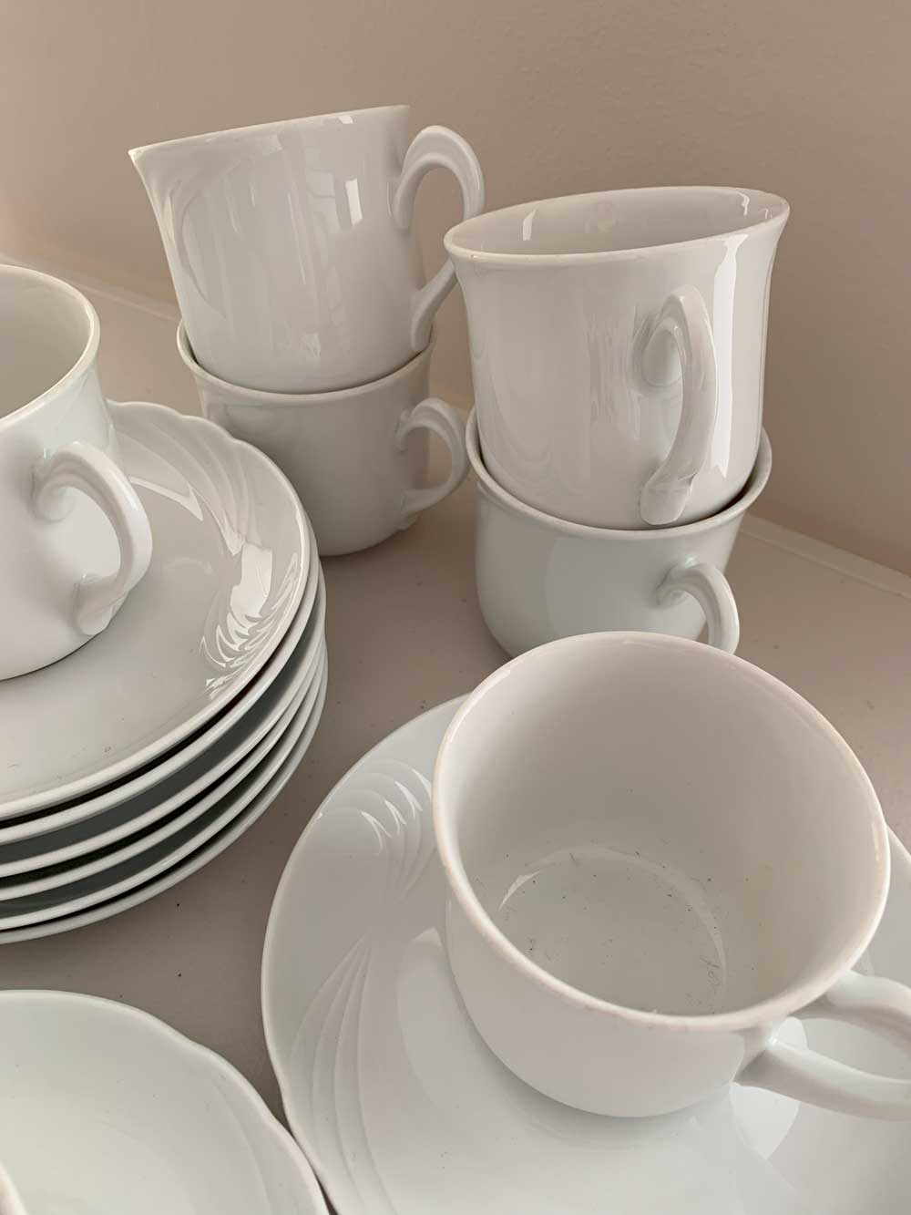 Elegante juego de café de porcelana Bavaria