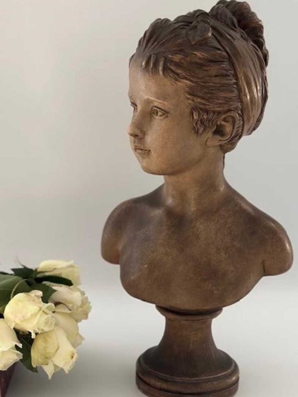 BUSTO REPLICA NIÑA LOUISE BROGNIARTE D' APRES' HOUDON