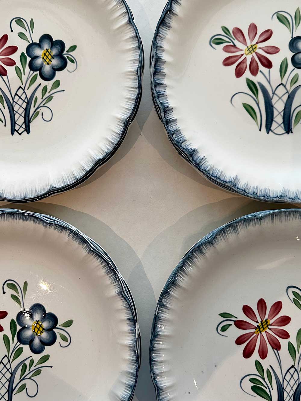 platos antiguos de la casa francesa Sarreguemines