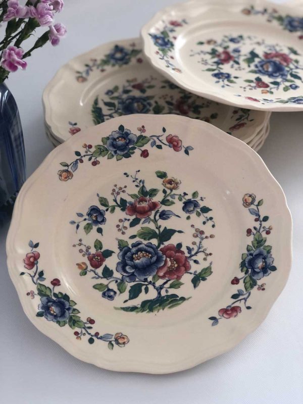 Set-platos-Serreguemines-Francia-loza-delujo-vintage